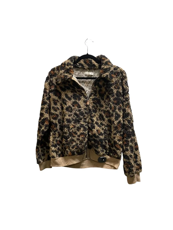 Men's lightweight fleece-Jacket Other By Clothes Mentor In Animal Print, Size: S