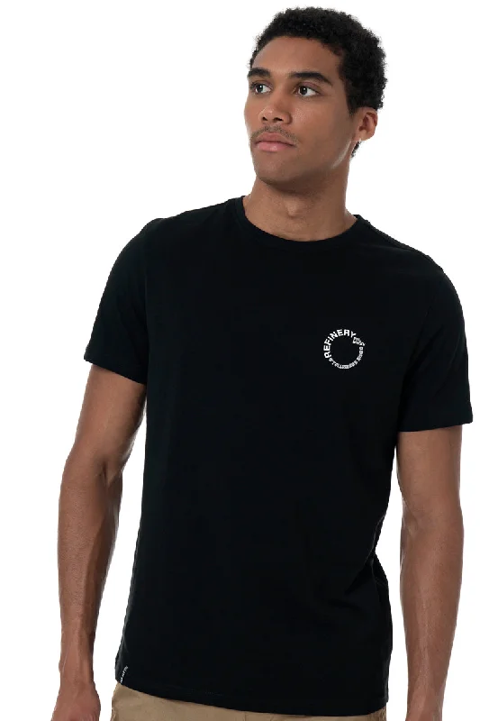 Men's high-stretch workout t-shirt-Branded T-Shirt _ 158597 _ Black