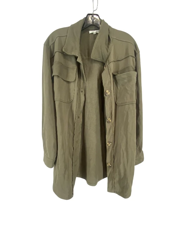 Men's versatile utility coat-Jacket Shirt By Maurices In Green, Size: S