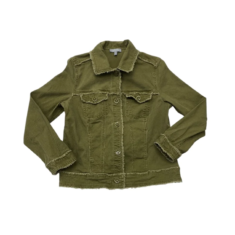 Men's antibacterial jacket-Jacket Denim By Habitat In Green Denim, Size: Xs