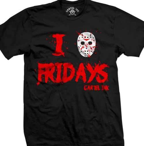 Men's modern athletic t-shirt-I Love Fridays Mens T-Shirt