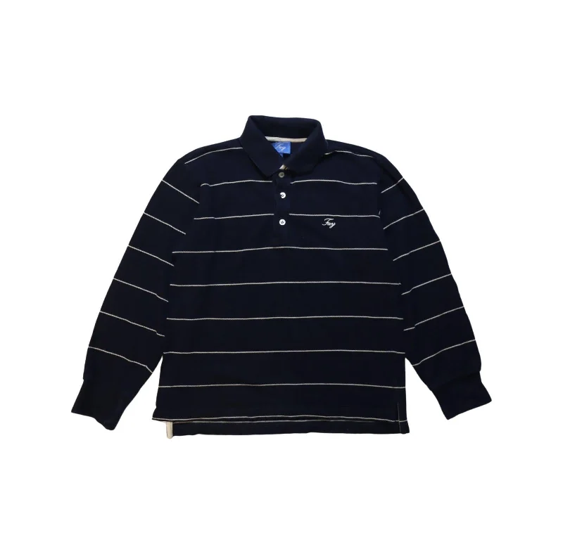 Men's summer travel polo shirt-Fay Long Sleeve Polo 10Y