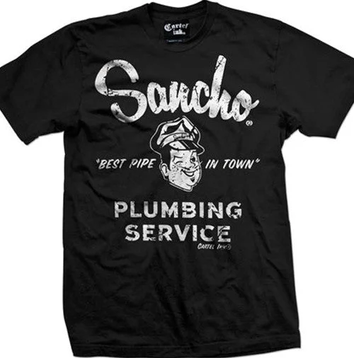 Men's workout-ready t-shirt-Sancho Plumbing Services Men's T-Shirt