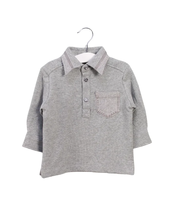 Men's breathable casual polo shirt-Nicholas & Bears Long Sleeve Polo 6-12M