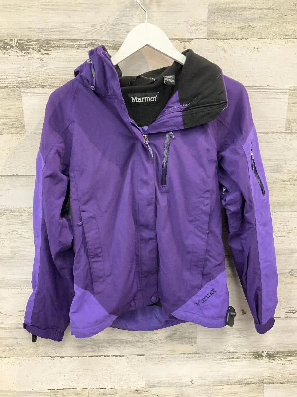 Men's tech-fabric outdoor jacket-Jacket Utility By Marmot In Purple, Size: S