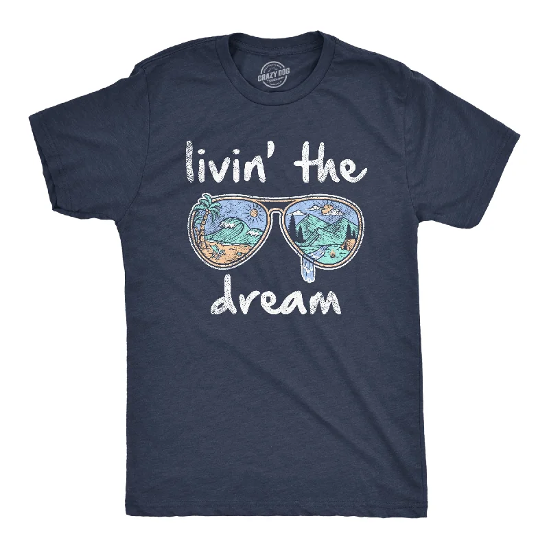 Men's gym-ready t-shirt-Livin' The Dream Men's T Shirt