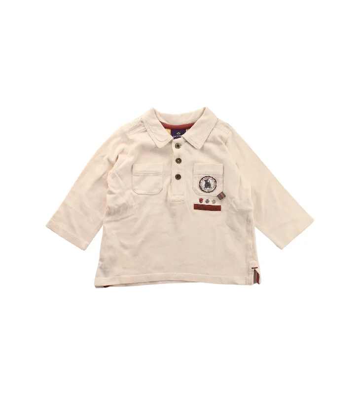 Men's ultra-light gym polo shirt-Sergent Major Long Sleeve Polo 6-12M