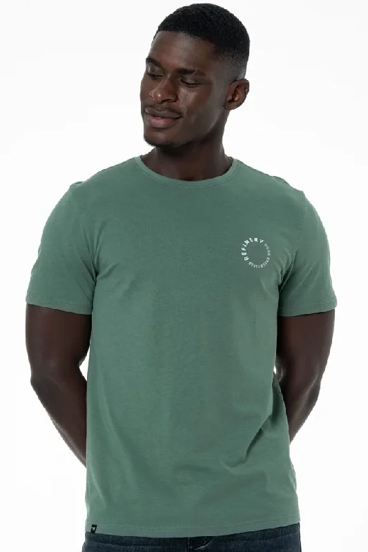 Men's lightweight gym t-shirt-Branded T-Shirt _ 141366 _ Fatigue