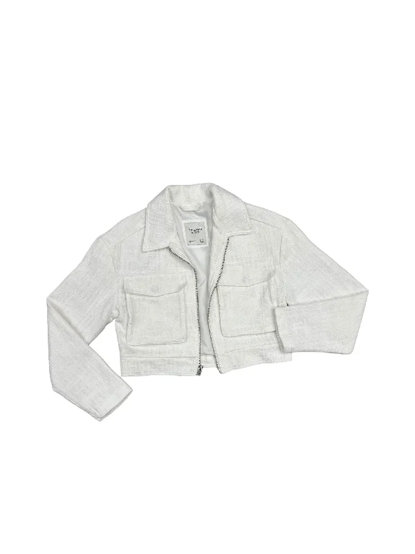 Men's lightweight running jacket-Jacket Other By Abercrombie And Fitch In White, Size: Xs