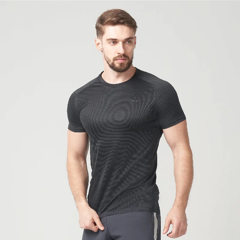 Men's eco-conscious workout t-shirt-LAB360° Bonded Tee - Black