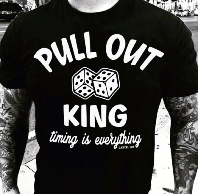 Men's relaxed fit gym t-shirt-Pull Out King Men's T-Shirt