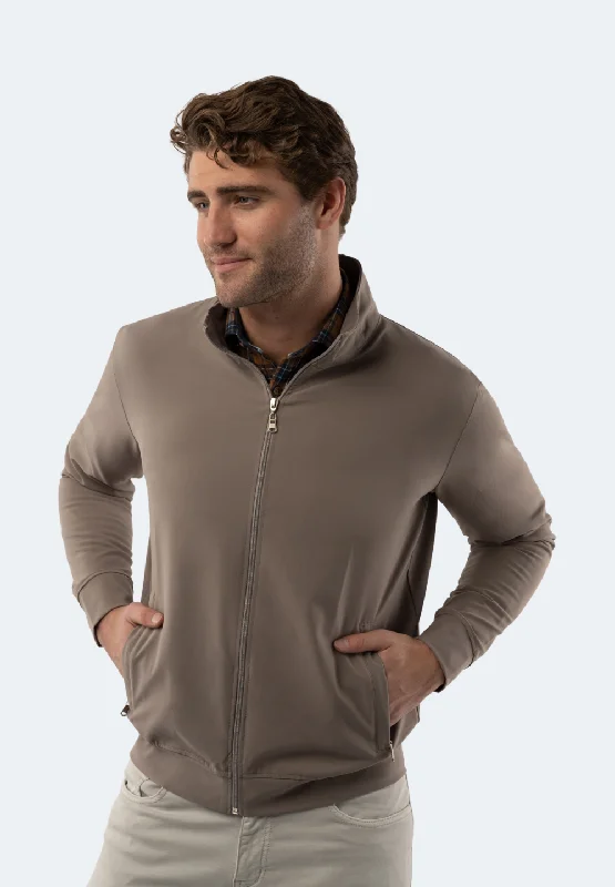 Men's urban sweatshirt-Oat Full Zip