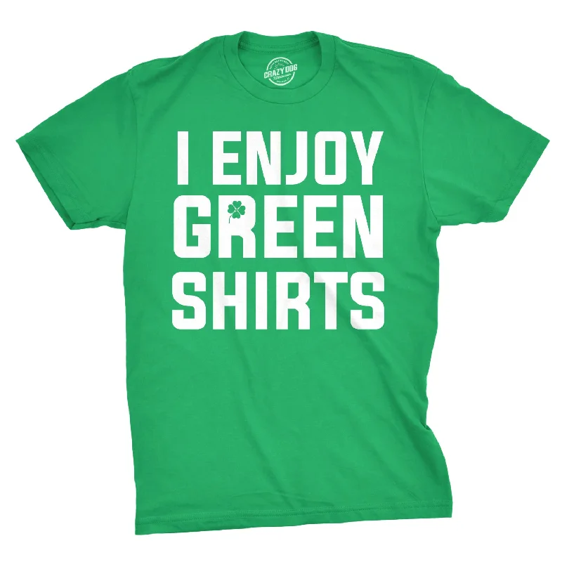 Men's breathable activewear t-shirt-I Enjoy Green Shirts Men's T Shirt