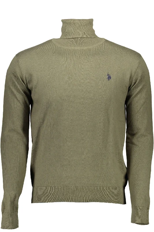 Men's value sweater-U.S. POLO ASSN. Elegant High Collar Cashmere Blend Men's Sweater