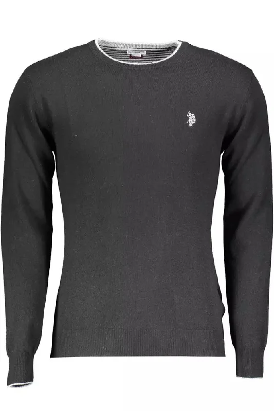 Men's cotton sweater-U.S. POLO ASSN. Elegant Slim Fit Textu Sweater for Men's Men