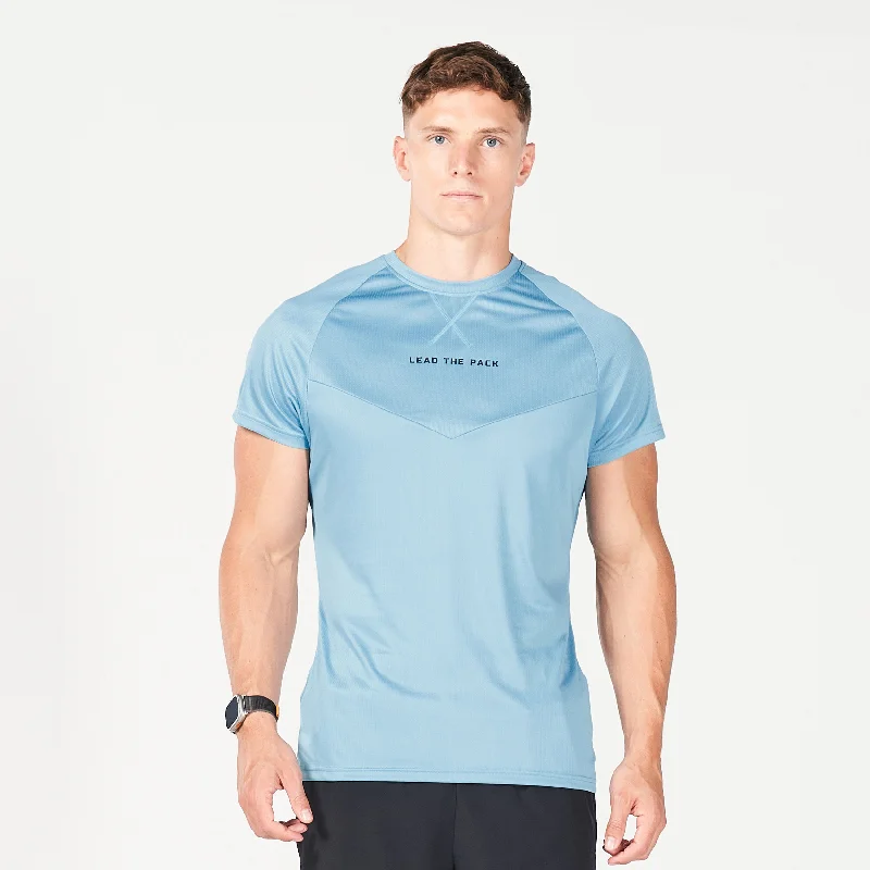 Men's performance gym t-shirt-Statement DryFlex Tee - Delph Blue