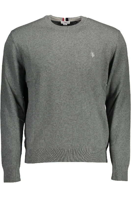 Men's bamboo sweater-U.S. POLO ASSN. Classic Round Neck Logo Men's Sweater