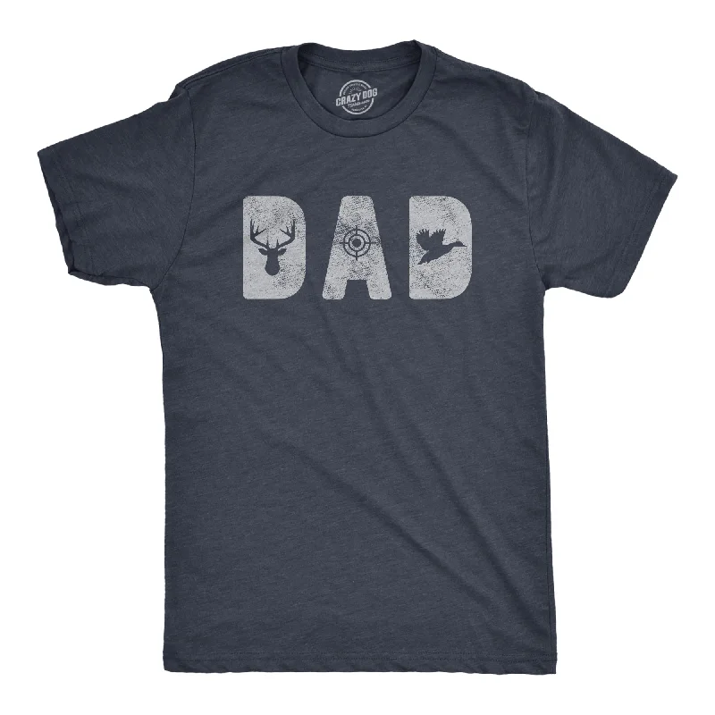 Men's modern athletic t-shirt-Dad Hunting Men's T Shirt