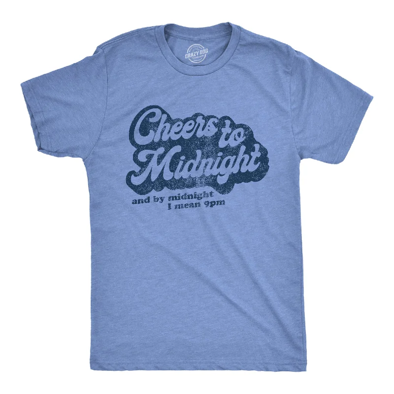 Men's sustainable workout t-shirt-Cheers To Midnight Men's T Shirt