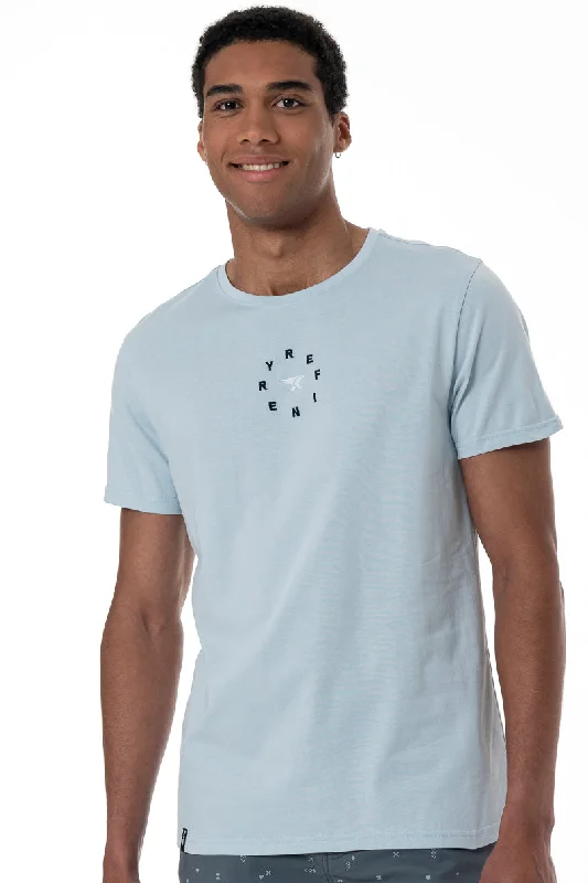 Men's durable fitness t-shirt-Branded T-Shirt _ 153230 _ Pale Blue