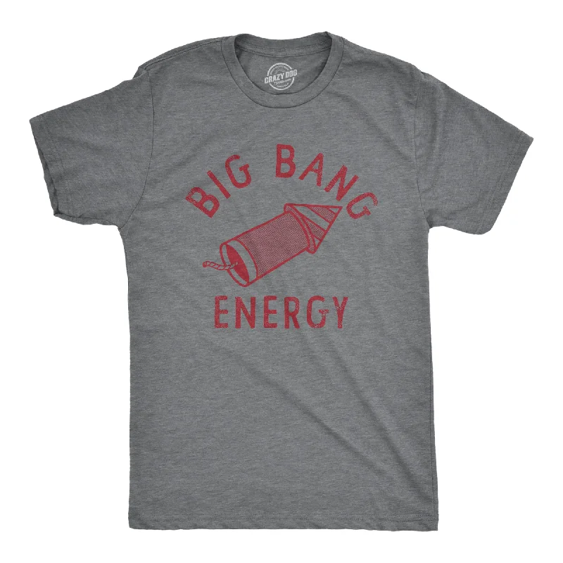 Men's comfortable activewear t-shirt-Big Bang Energy Men's T Shirt