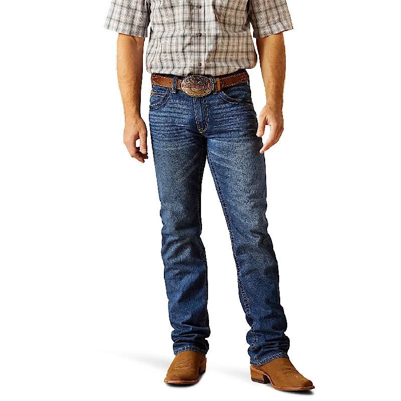 Men's fashion-forward office pants-Ariat Men's M5 Straight Leg Bucklin Jean - Pismo