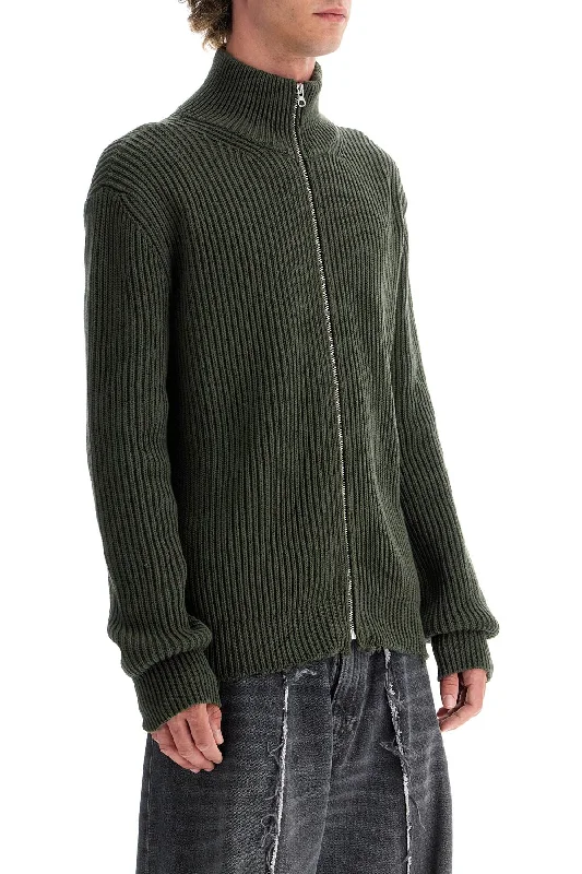 Men's loungewear knit-Mm6 Maison Margiela Cotton Cardigan With Zipper