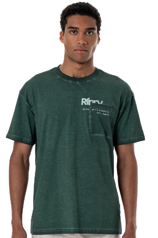 Men's summer gym t-shirt-Dirty Dye T-Shirt _ 154710 _ Green