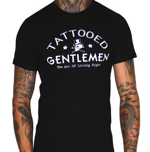 Men's active casual t-shirt-Tattooed Gentlemen Men's T-Shirt