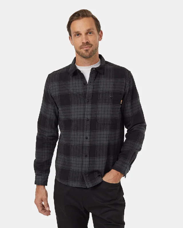 Men's comfortable activewear t-shirt-Forest Flannel Shirt