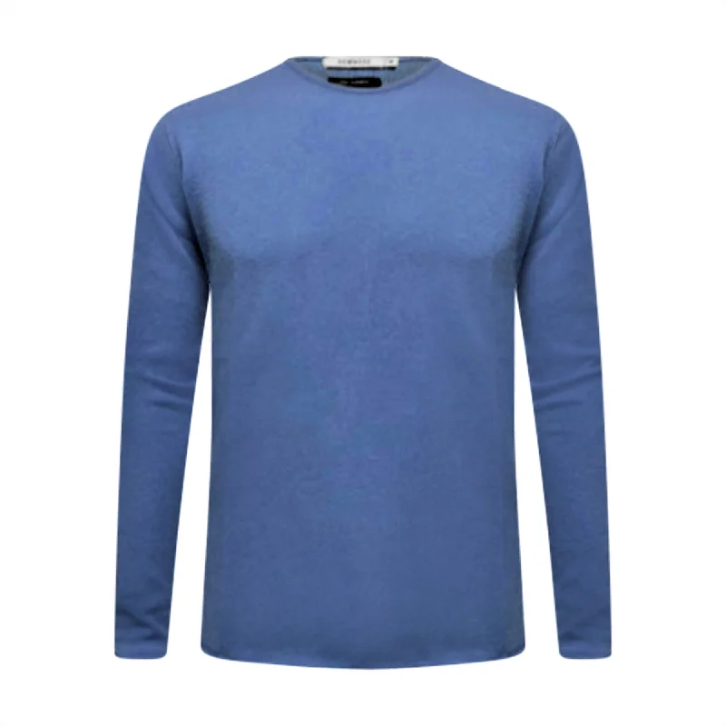 Men's UV protection sweater-Azur Cashmere Crew Neck Sweater Ripley