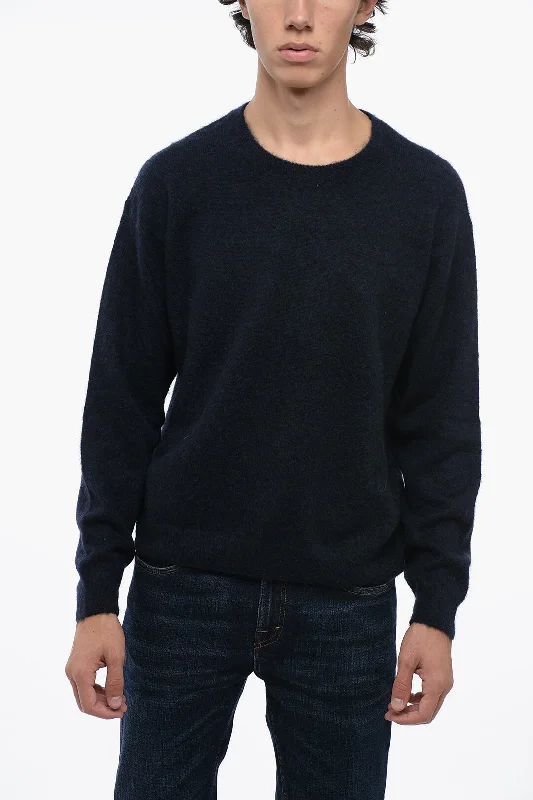 Men's loungewear knit-Covert Solid Color Crewneck Sweater