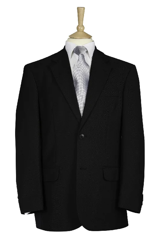 Men's high-performance hiking coat-Black Masonic Jacket Blazer Plain Single Breasted