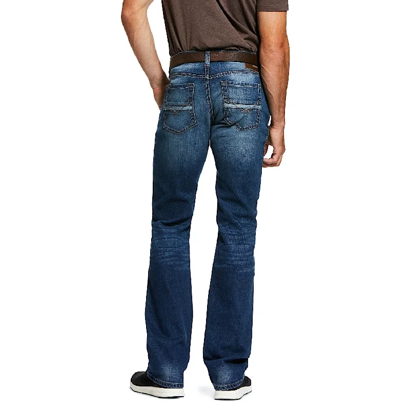 Men's pre-shrunk dress pants-Ariat Men's M7 Rocker Slim Fit Stretch Stackable Straight Leg Jean