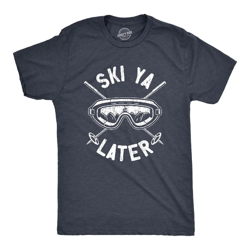 Men's ultra-lightweight workout t-shirt-Ski Ya Later Men's T Shirt