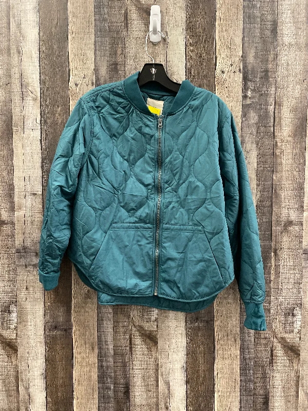 Men's gym performance jacket-Jacket Puffer & Quilted By Thread And Supply In Green, Size: M