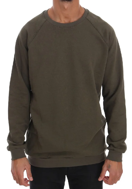 Men's sustainable sweater-Daniele Alessandrini  Crewneck Cotton Men's Sweater