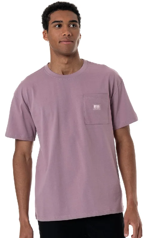 Men's workout-ready t-shirt-Oversized T-Shirt _ 152276 _ Berry