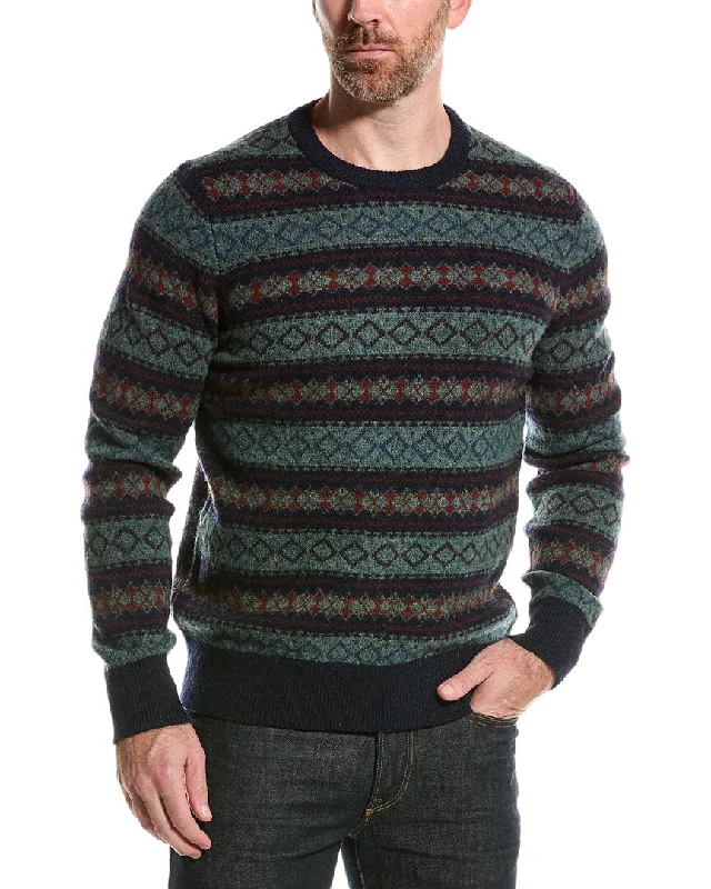 Men's summer knitwear-Brooks Brothers Wool Crewneck Sweater