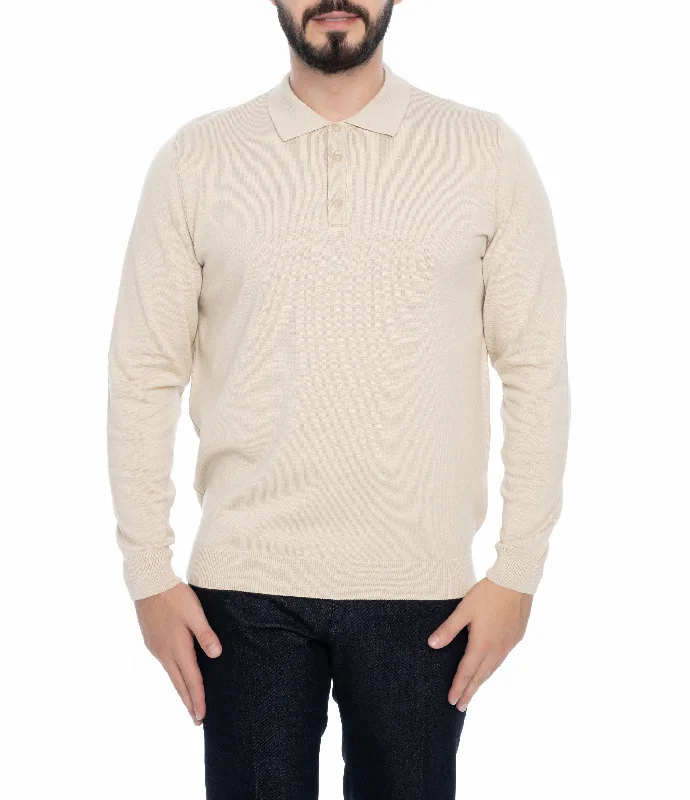 Men's weekend knit-AUBURN POLO SWEATER