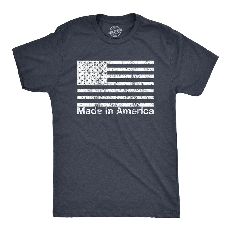 Men's tech fabric gym t-shirt-Made In America Men's T Shirt