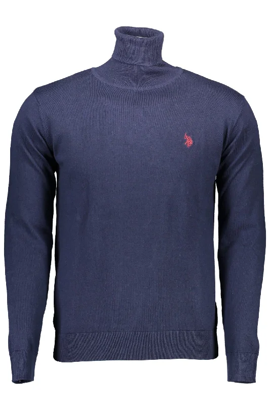 Men's soft sweater-U.S. POLO ASSN. High Collar Embroide  Men's Sweater