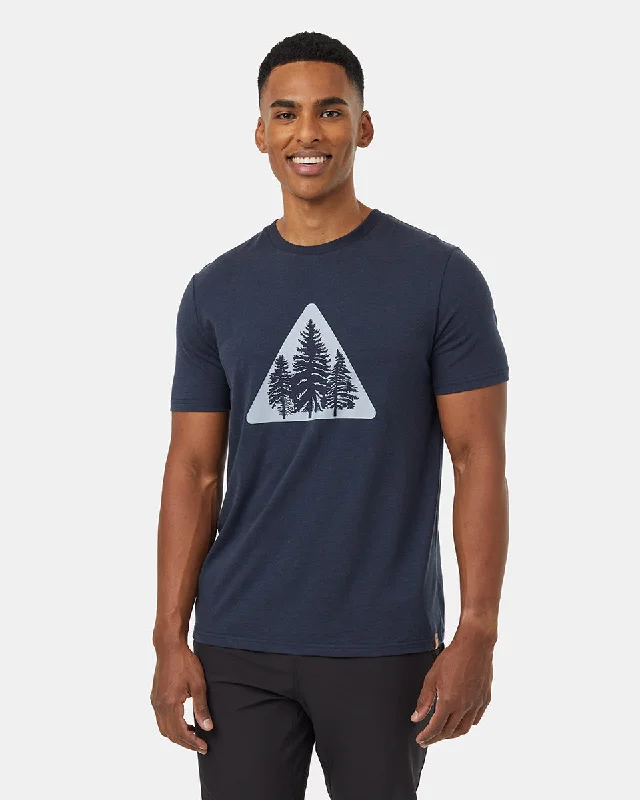 Men's versatile gym t-shirt-Pine Trio T-Shirt