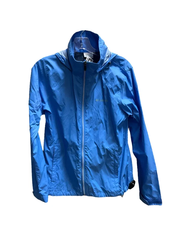 Men's modern streetwear jacket-Jacket Windbreaker By Columbia In Blue, Size: M