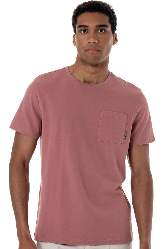 Men's versatile gym t-shirt-Pocket T-Shirt _ 152381 _ Blush