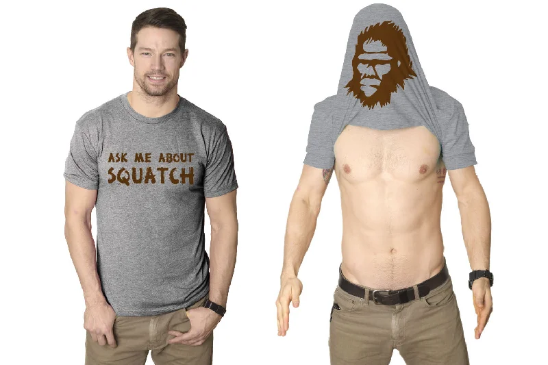 Men's premium athletic t-shirt-Ask Me About My Bigfoot Flip Men's T Shirt