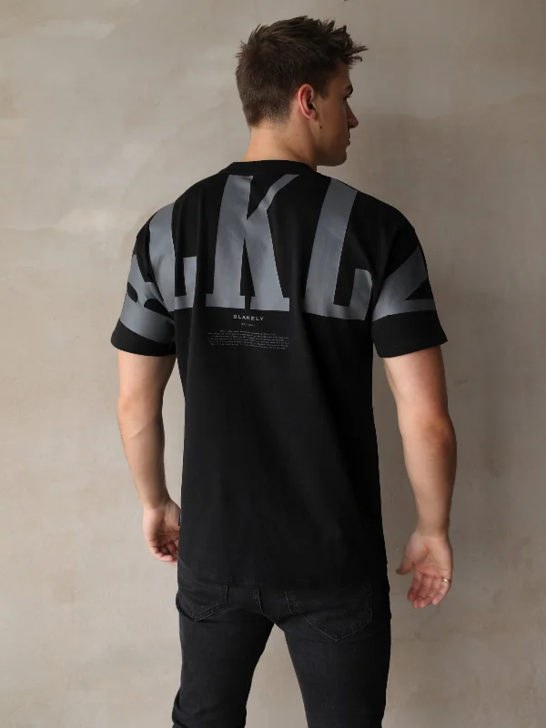 Men's high-stretch workout t-shirt-BLKLY Relaxed T-Shirt - Black