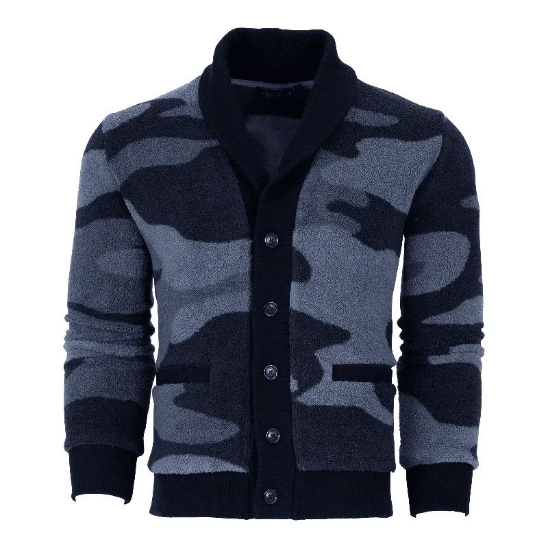 Men's winter knitwear-Camo Mississauga Cardigan