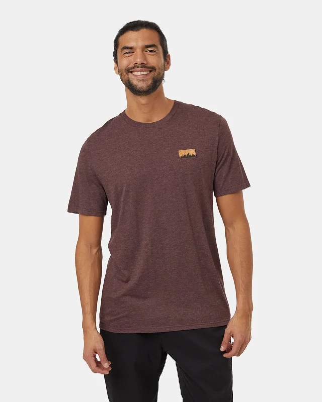 Men's weatherproof workout t-shirt-Juniper Cork Patch T-Shirt