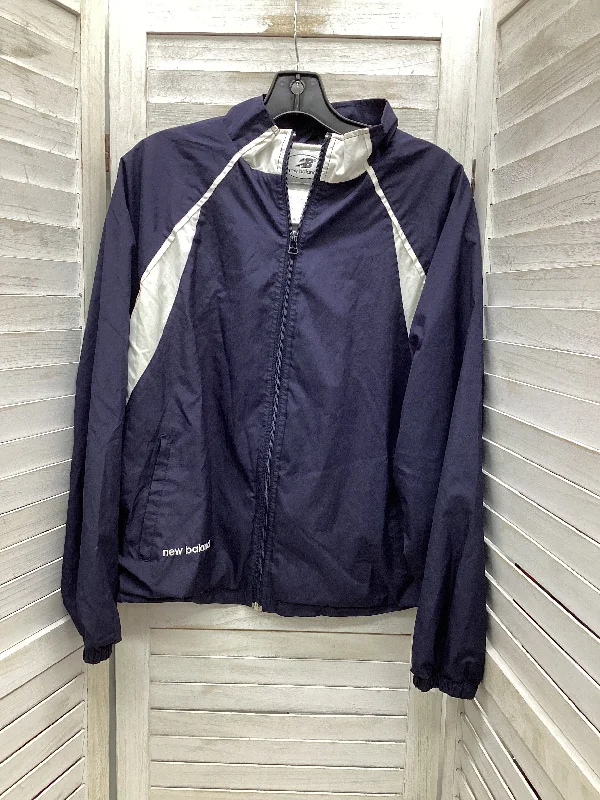 Men's breathable sports jacket-Jacket Windbreaker By Clothes Mentor In Navy, Size: L